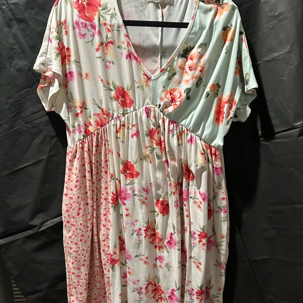Floral V-Neck Dress